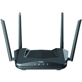 Router inalámbrico  - DIR-X1560 ROUTER WIFI 6 AX1500 D-LINK, 1,500 Mbps, MU-MIMO, Negro