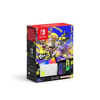 Consola Nintendo Switch - NINTENDO OLED (Splatoon 3 Edition), 64 GB, Blanco