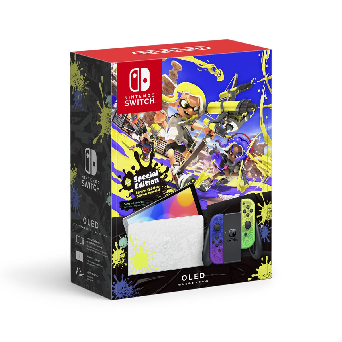 Eine Nintendo Switch OLED Special Edition Box.