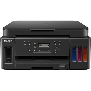 Impresora multifunción - CANON G6050 MegaTank, Inyección de tinta, 13 ppm, Negro