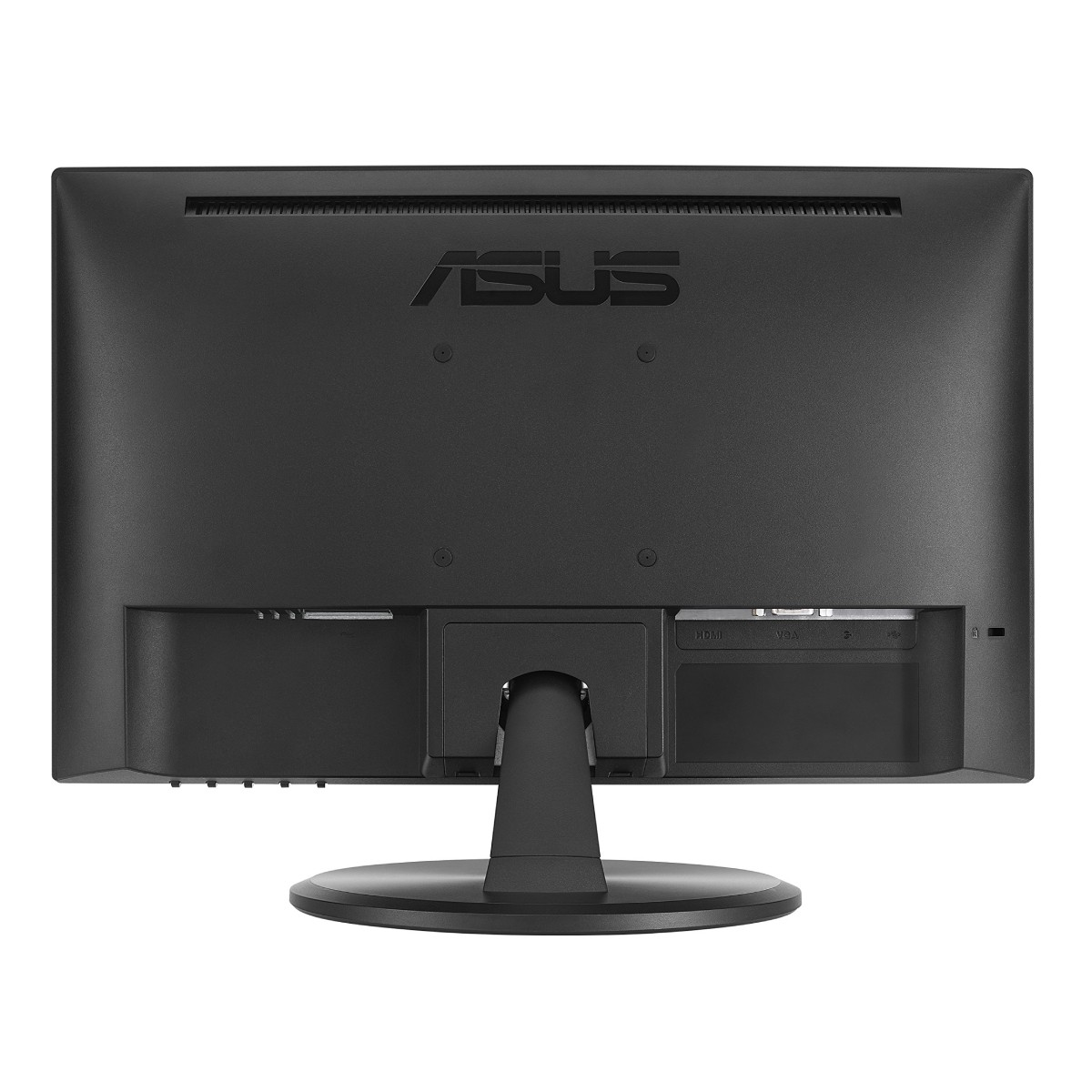 Retro di un monitor nero con logo ASUS.