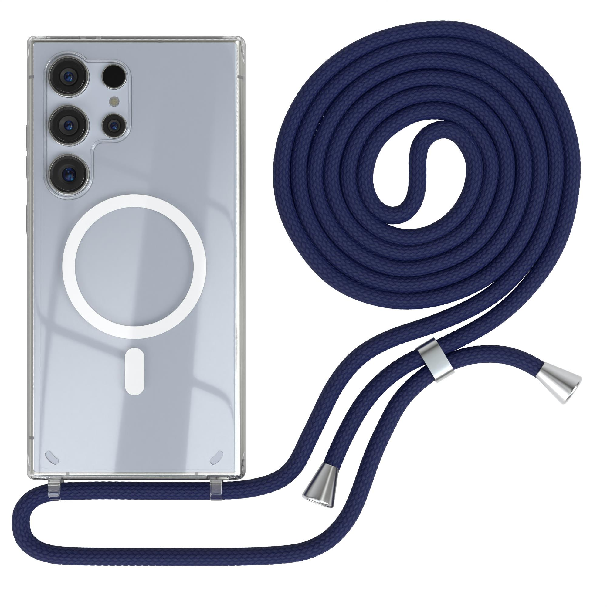 EAZY CASE MagSafe Handyband, Umhngetasche, Samsung, Galaxy S24 Ultra, Blau  / Clips Silber | MediaMarkt