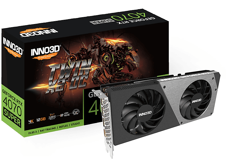 Tarjeta gráfica - INNO3D GEFORCE RTX 4070 SUPER TWIN X2 OC