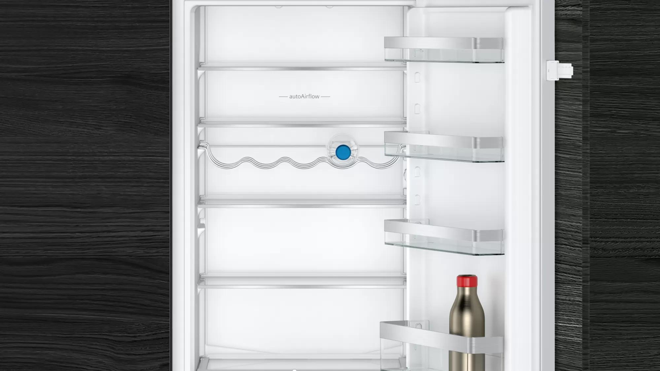FRIGORIFERO INCASSO SIEMENS KI87VVSE0, Capacità netta totale 270 l, Rumorosità: 35 dB(A), 5 ripiani, Dimensioni: L 541 mm A 1772 mm P 548 mm, Bianco, Classe E