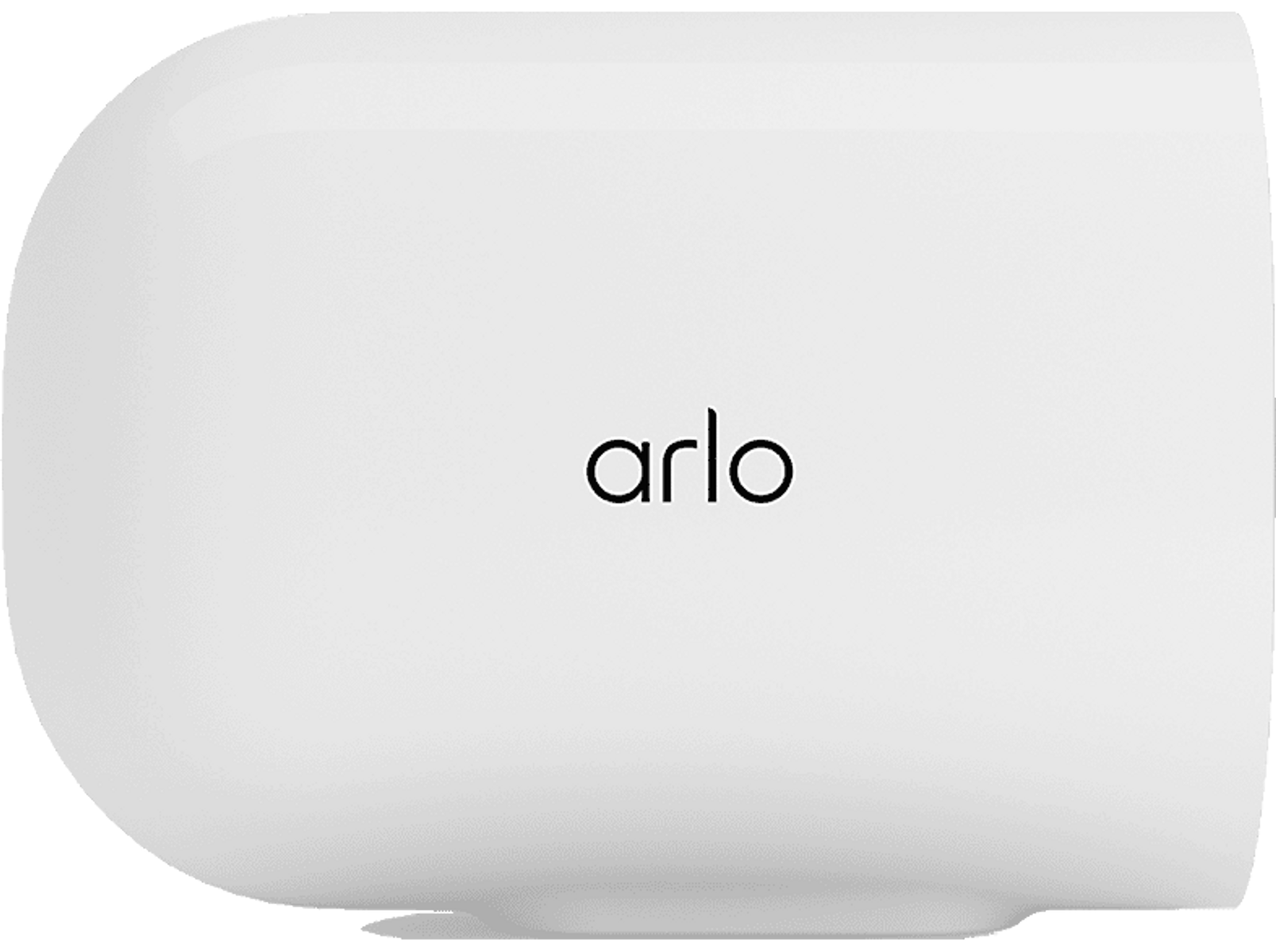 Biała kamera bezpieczeństwa ze słowem 'arlo'.