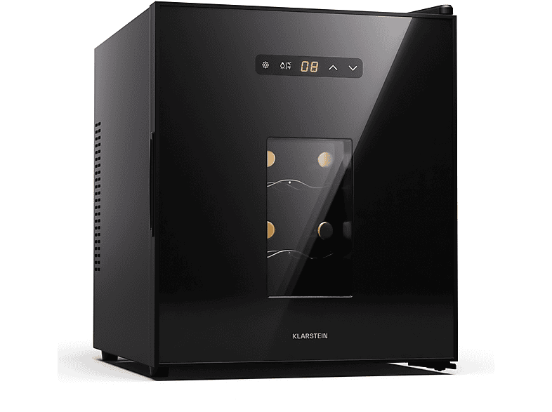 KLARSTEIN Sillent Vino 16 bottle uno Weinkühlschrank (EEK E, Schwarz)