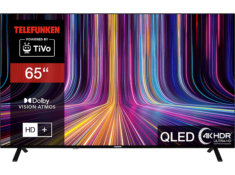 TELEFUNKEN QU65TO750S QLED TV (Flat, 65 Zoll / 164 cm, UHD 4K, SMART TV ...