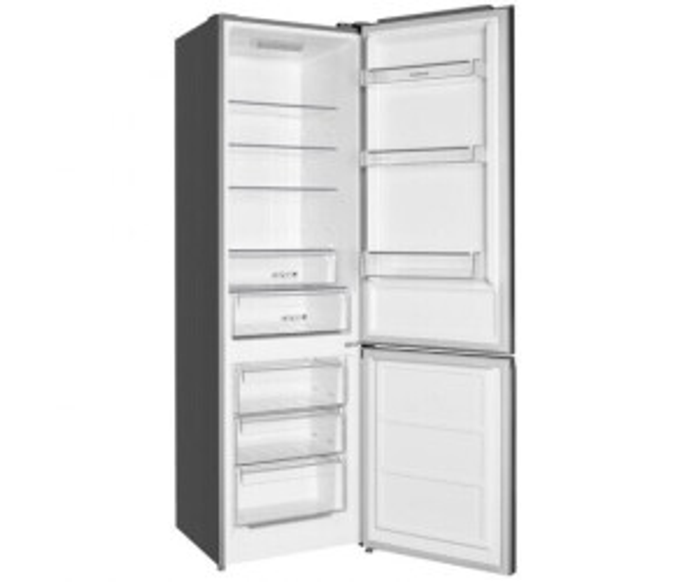 Una etiqueta energética de un refrigerador, mostrando información de eficiencia energética.