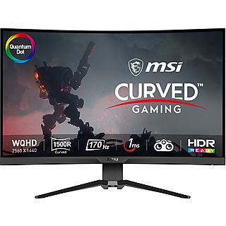 Monitor gaming - MSI 9S6-3DC64T-002, 31,5 ", WQHD, 1 ms, 170 Hz, Negro