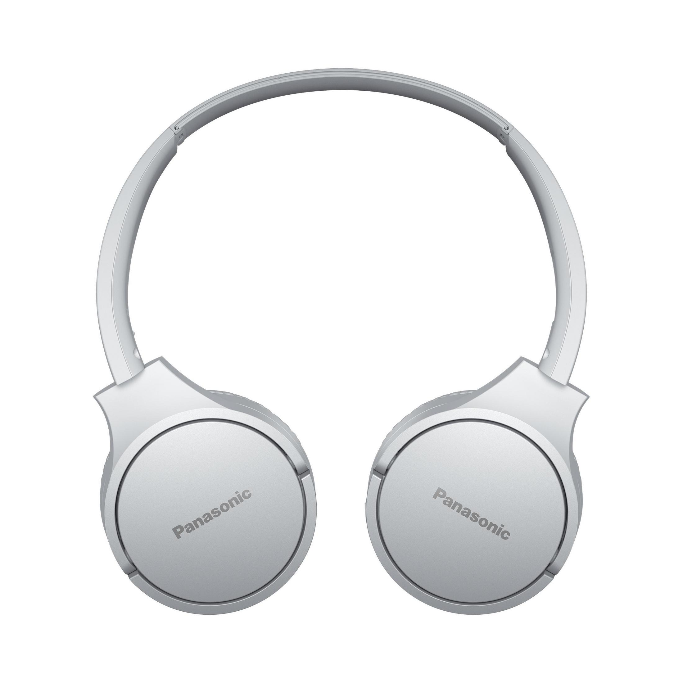 Cuffie over-ear argentate con 'Panasonic', su sfondo bianco.
