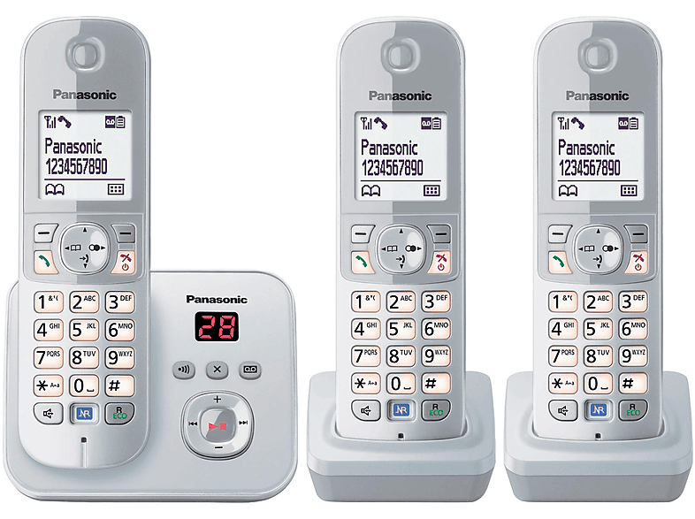 Teléfono inalámbrico - PANASONIC KX-TG6823GS