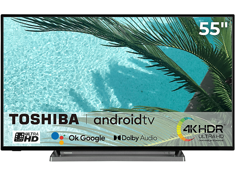 TOSHIBA 55 UA 3 D 63 DG DLED TV (Flat, 55 Zoll / 139 cm, UHD 4K ...