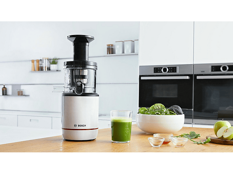 BOSCH MESM 500 W SLOW JUICER WEISS/SCHWARZ Slow Juicer 150 Watt, Weiß
