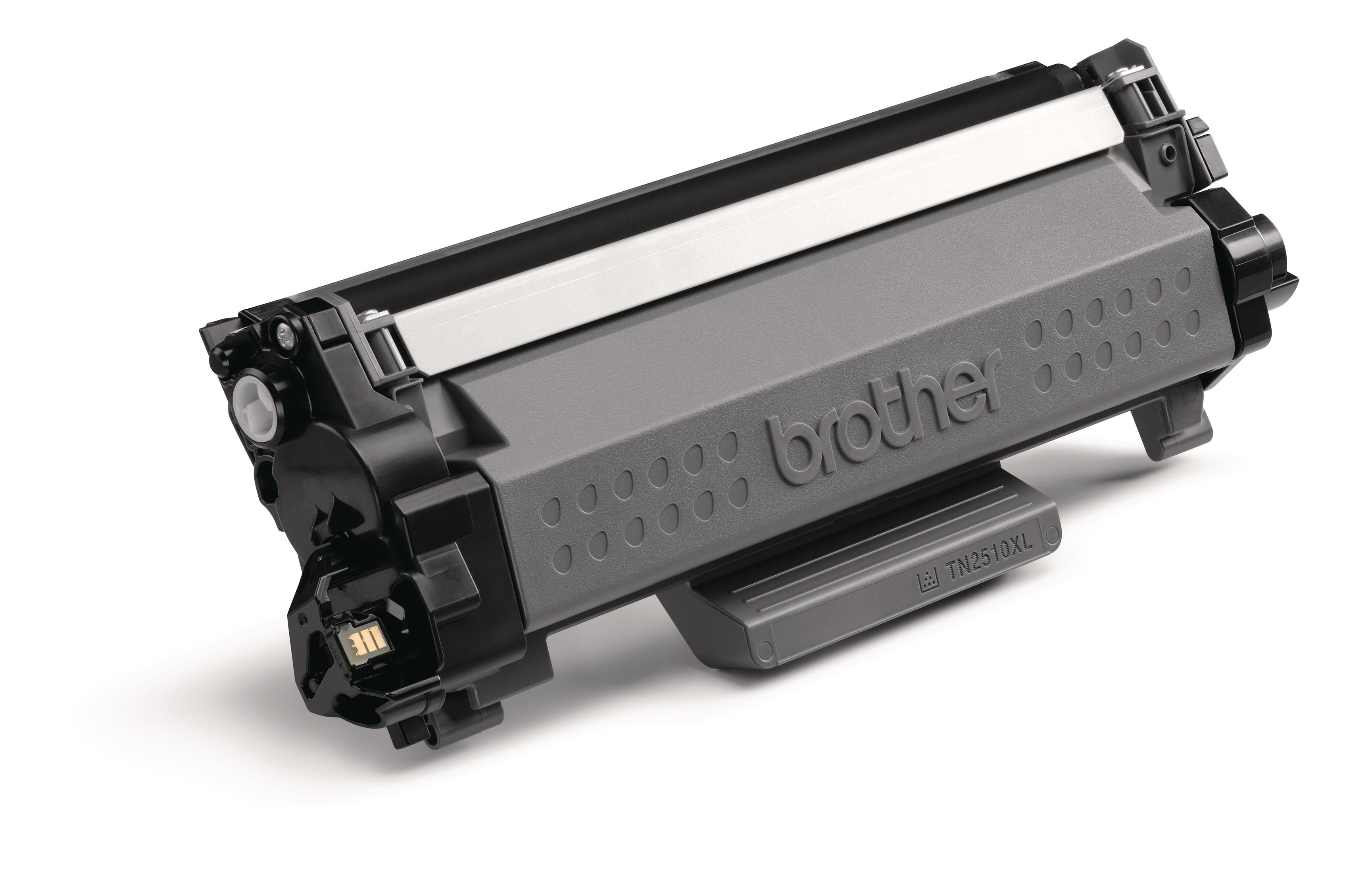 Toner do drukarki Brother. Jest głównie czarny z widoczną nazwą marki.