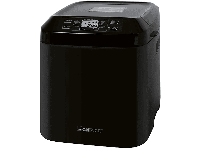 CLATRONIC BBA 3774 SCHWARZ 1500G (Brotbackautomat, Schwarz)