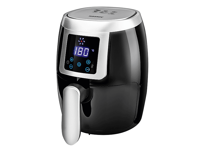 KOENIC KAF 2110 B Heißluftfritteuse 1000 Watt Schwarz/Silber