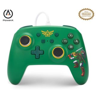 Mando  - Hyrule Defender POWERA, Nintendo Switch, Cable, Verde