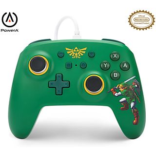 Mando  - Hyrule Defender POWERA, Nintendo Switch, Cable, Verde