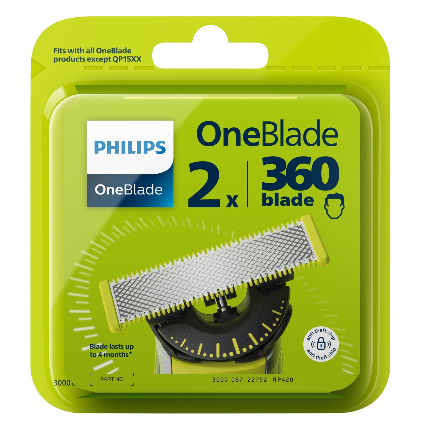 Philips OneBlade Ersatzklingenverpackung.