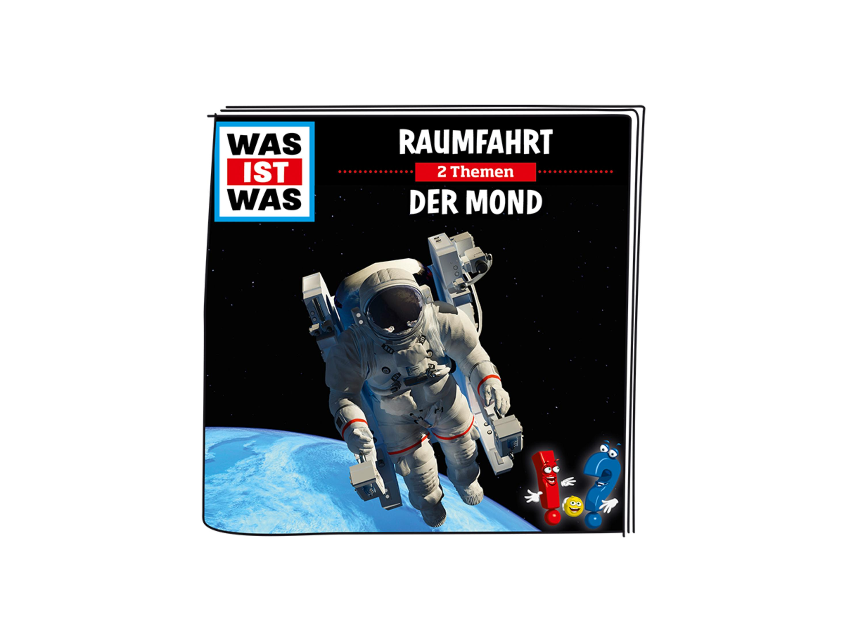 Buchcover: Ein Astronaut schwebt in der Nähe der Erde. Der Titel lautet "Raumfahrt Der Mond".