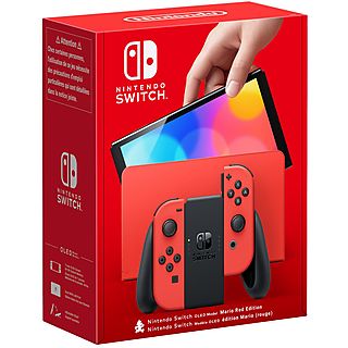 Nintendo Switch - NINTENDO Nintendo Switch OLED Rojo (Edición Mario), 64 GB, Rojo (Mario)