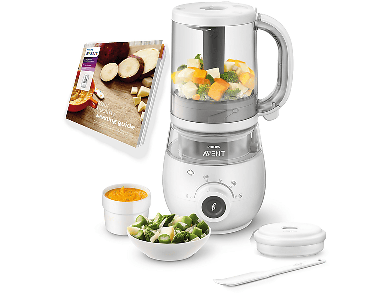 Robot de cocina para bebés | SCF883/01 PHILIPS, Blanco | MediaMarkt