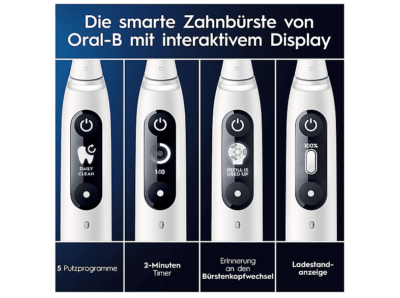 ORAL-B IO SERIES 6 WHITE JAS22 Elektrische Zahnbürste White