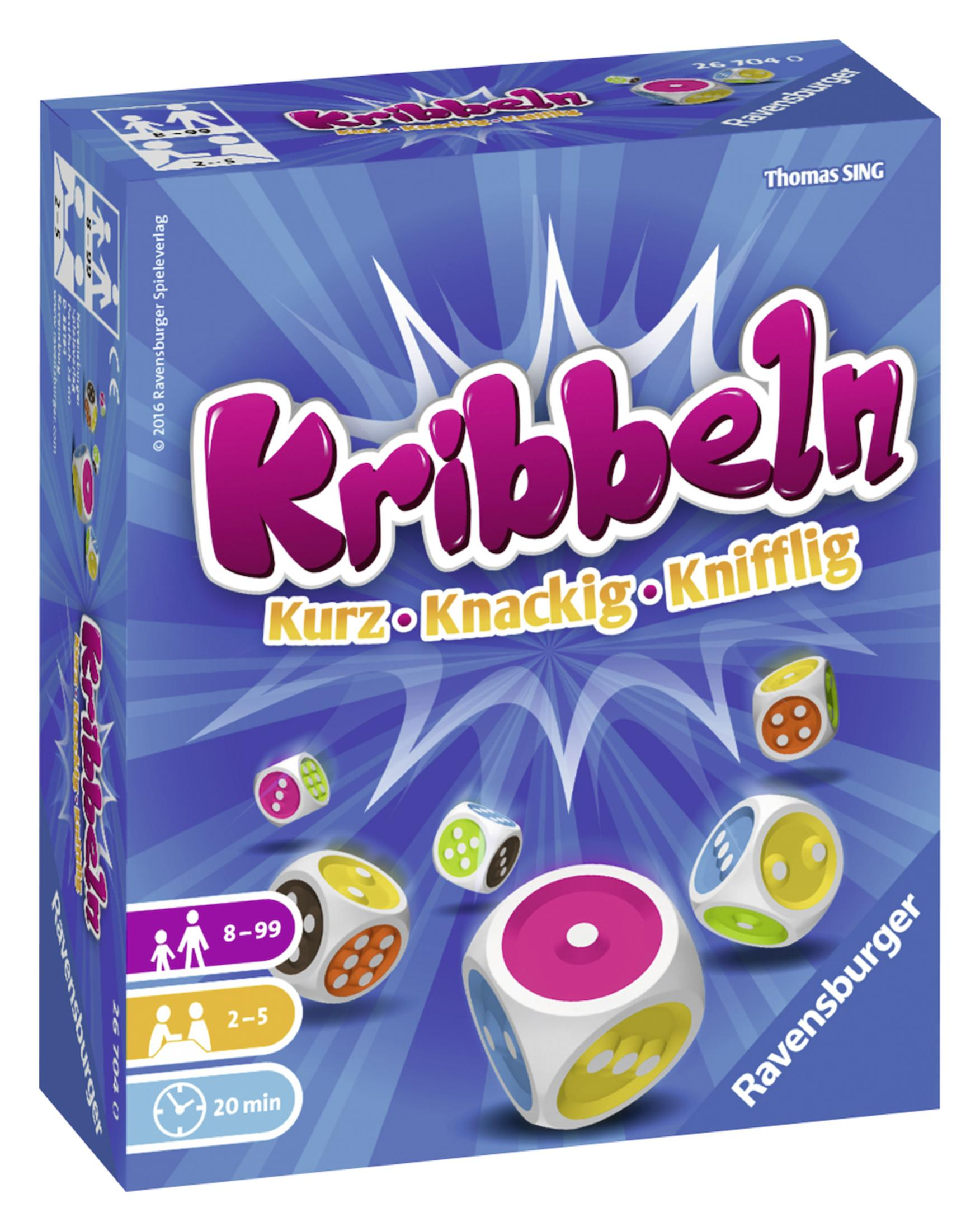 Pudełko gry planszowej z kostkami.