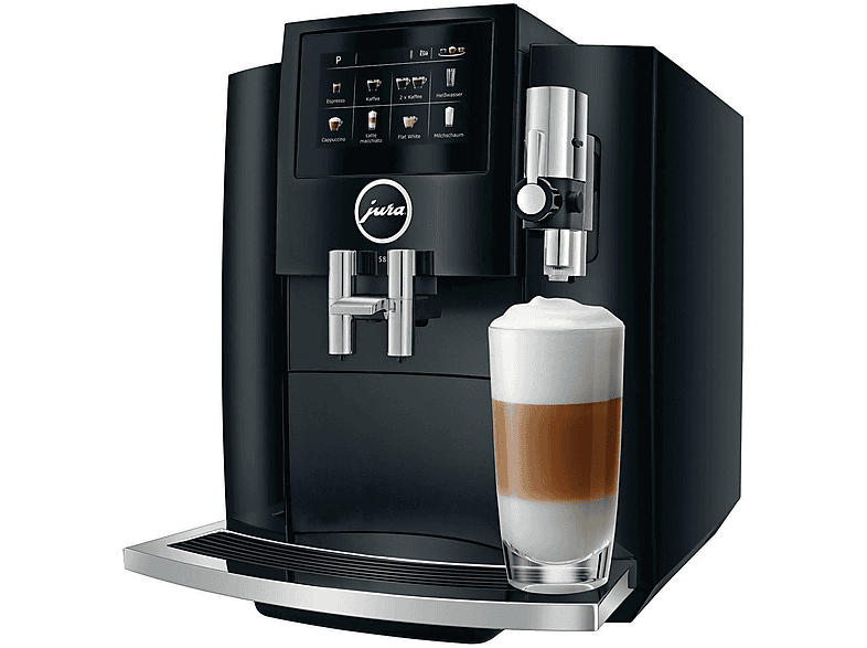 JURA 15381 S8 PIANO BLACK (EA) Kaffeevollautomat Piano Black