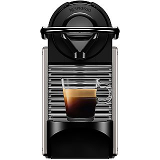 Cafetera de cápsulas - KRUPS Nespresso Pixie XN304T, 19 bar, 0,7 l, 1260 W, Gris