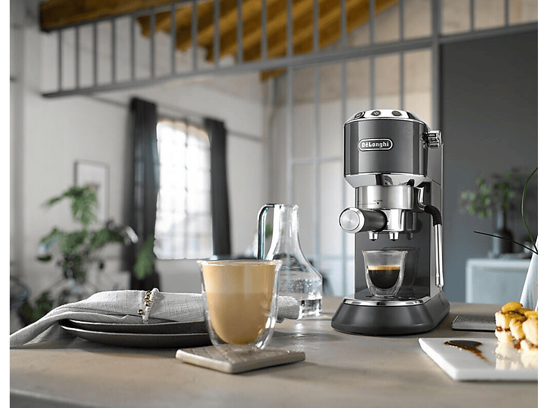 Cafetera express | DELONGHI DEDICA ARTE EC885.GY, 15 bar, 1350 W