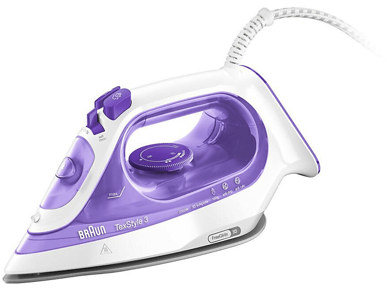 BRAUN TexStyle 3 SI3042VI Buharlı Ütü Beyaz, Mor