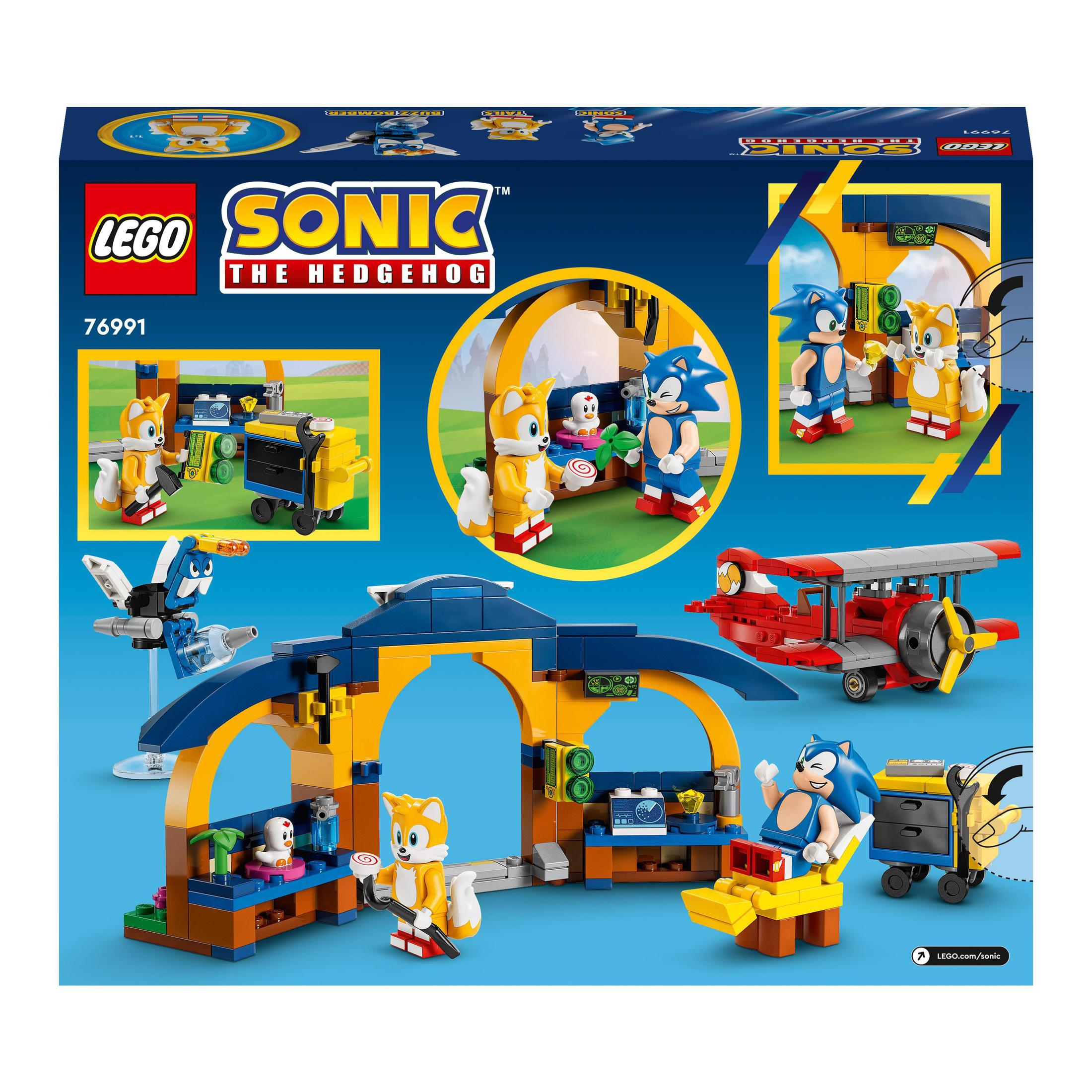 LEGO Sonic the Hedgehog Set. Enthält Figuren von Sonic, Tails und anderen Charakteren.