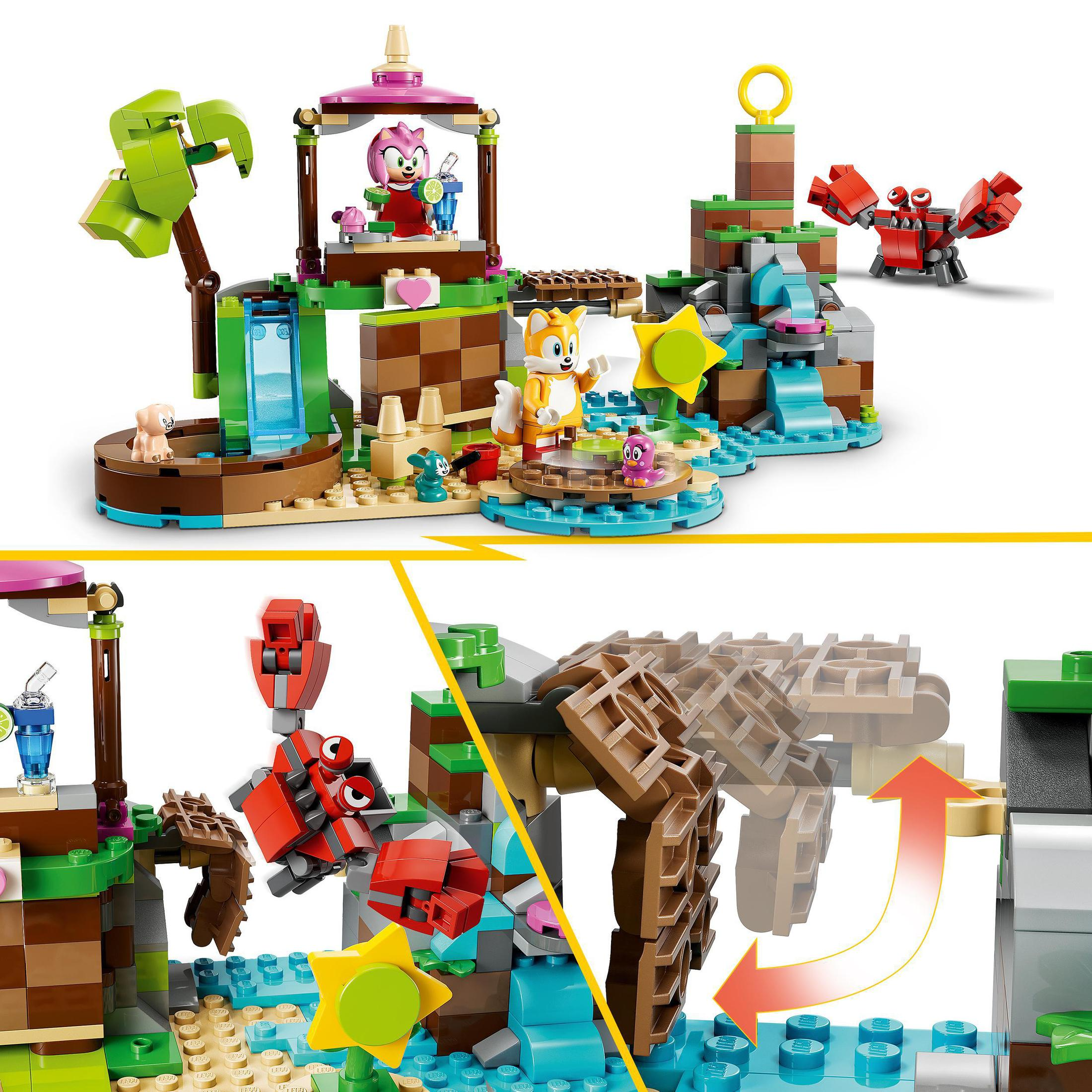 Lego Sonic speelset, met Sonic en vrienden, met diverse structuren.