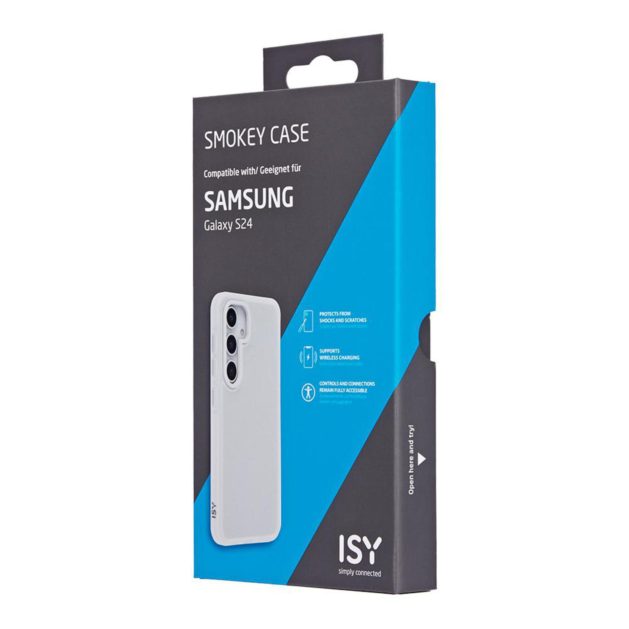 Eine Handyhülle-Box für ein Samsung Galaxy S24, mit einem Bild der Hülle.