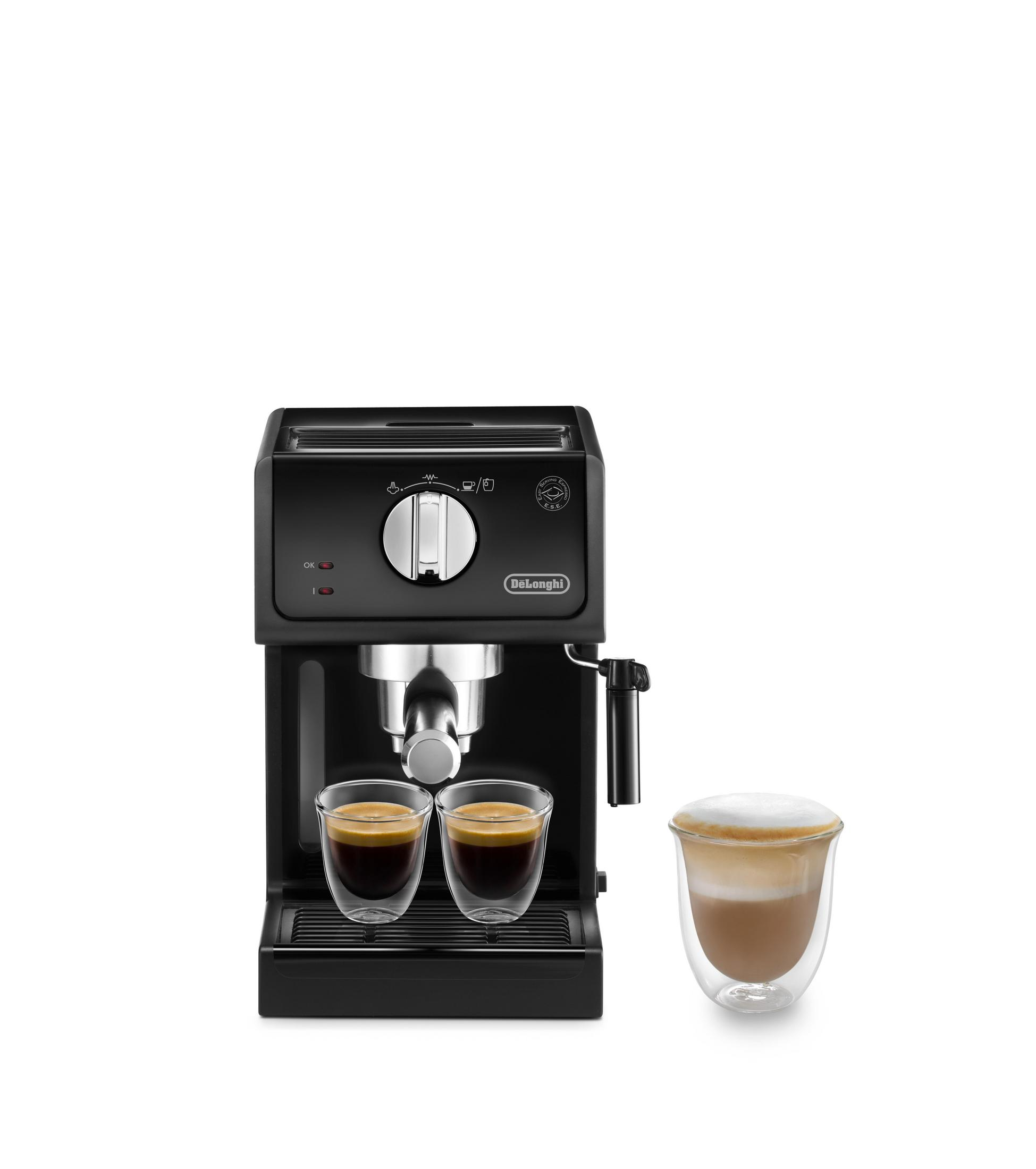 Cafetera express DE LONGHI 15 bar, 1100 W, tazas, Negro