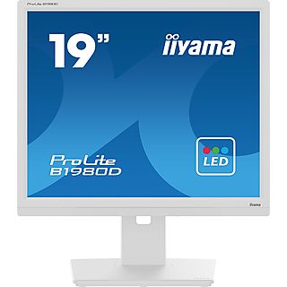 Monitor - IIYAMA B1980D-W5, 19 ", SXGA, 5 ms, 60.75 Hz, Blanco