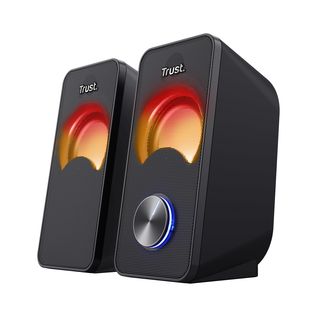 TRUST Arys Compact Compacte 2.0 luidsprekerset met stijlvol ontwerp en RGB LED-verlichting Zwart
