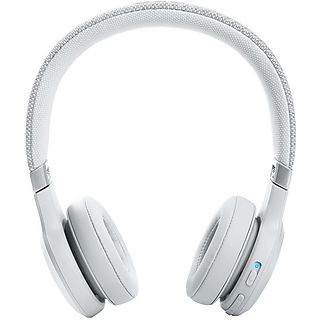 Auriculares con cable - JBL JBLLIVE460NCWHT, Supraaurales, Bluetooth, Blanco