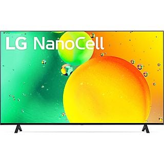 TV LED 43" - LG 43NANO756QC.AEQ, UHD 4K, Smart TV, DVB-T2 (H.265), Azul oscuro ceniza