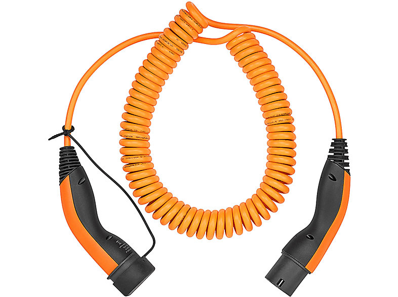 Audi Spiral Ladekabel, 5M, 22kW, 32A, 3 Phasig für Wallbox/Ladesäule