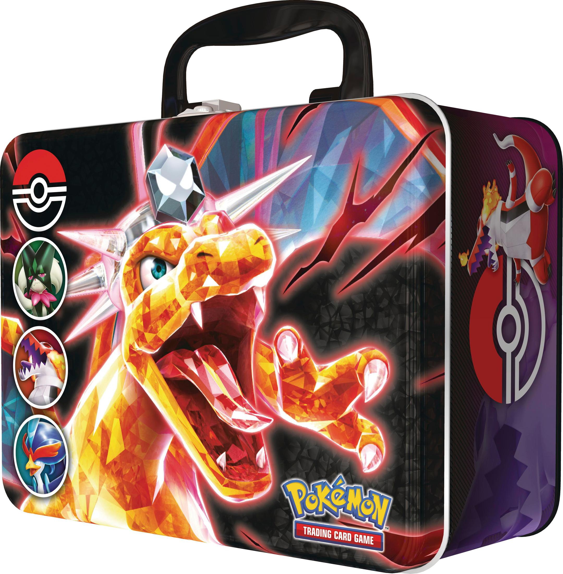 Pokémon Sammelkartenspiel-Tragetasche mit einem Drachendesign.
