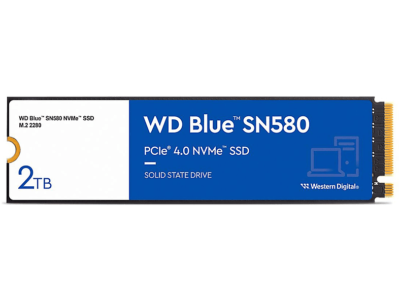 WD Blue SN580 NVMe SSD 2TB WDS200T3B0E ② Western Digital WDS200T3B0E Blue SN580 NVMe SSD (WDS200T3B0E