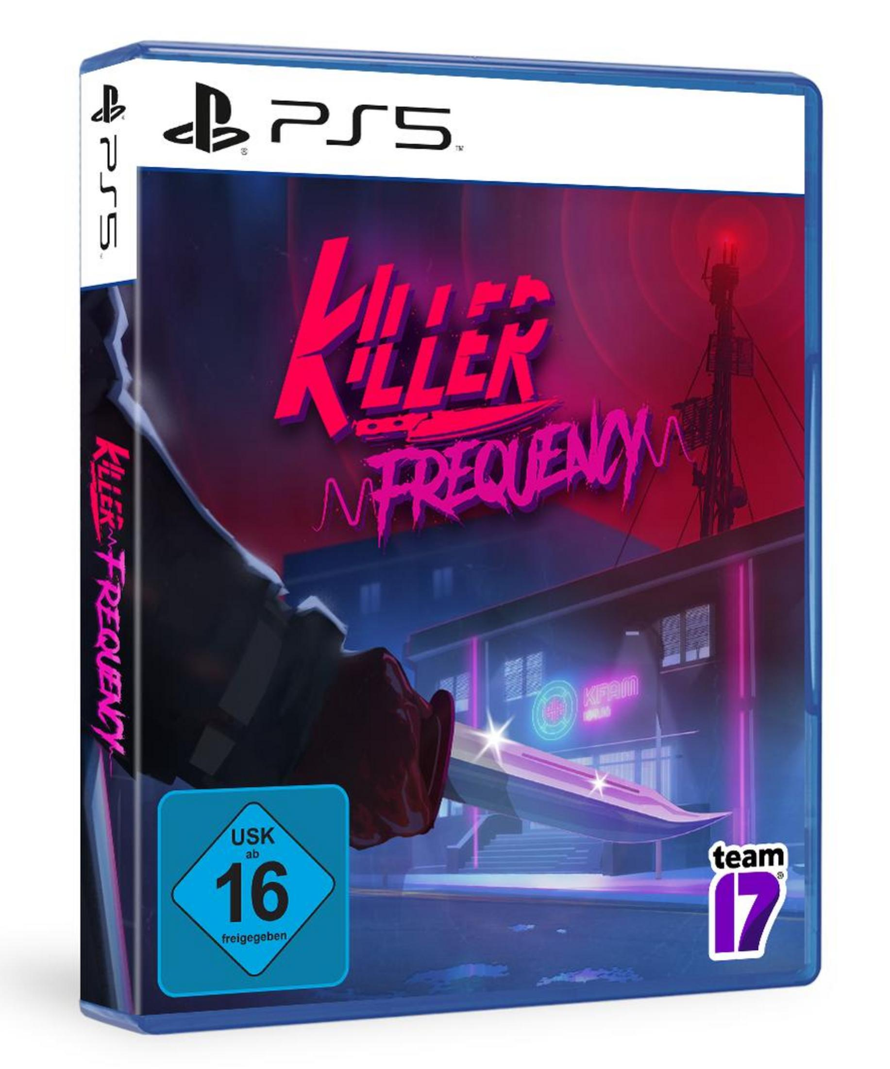 Eine Videospielhülle mit einer dunklen Szene mit einem Gebäude und einem Messer.