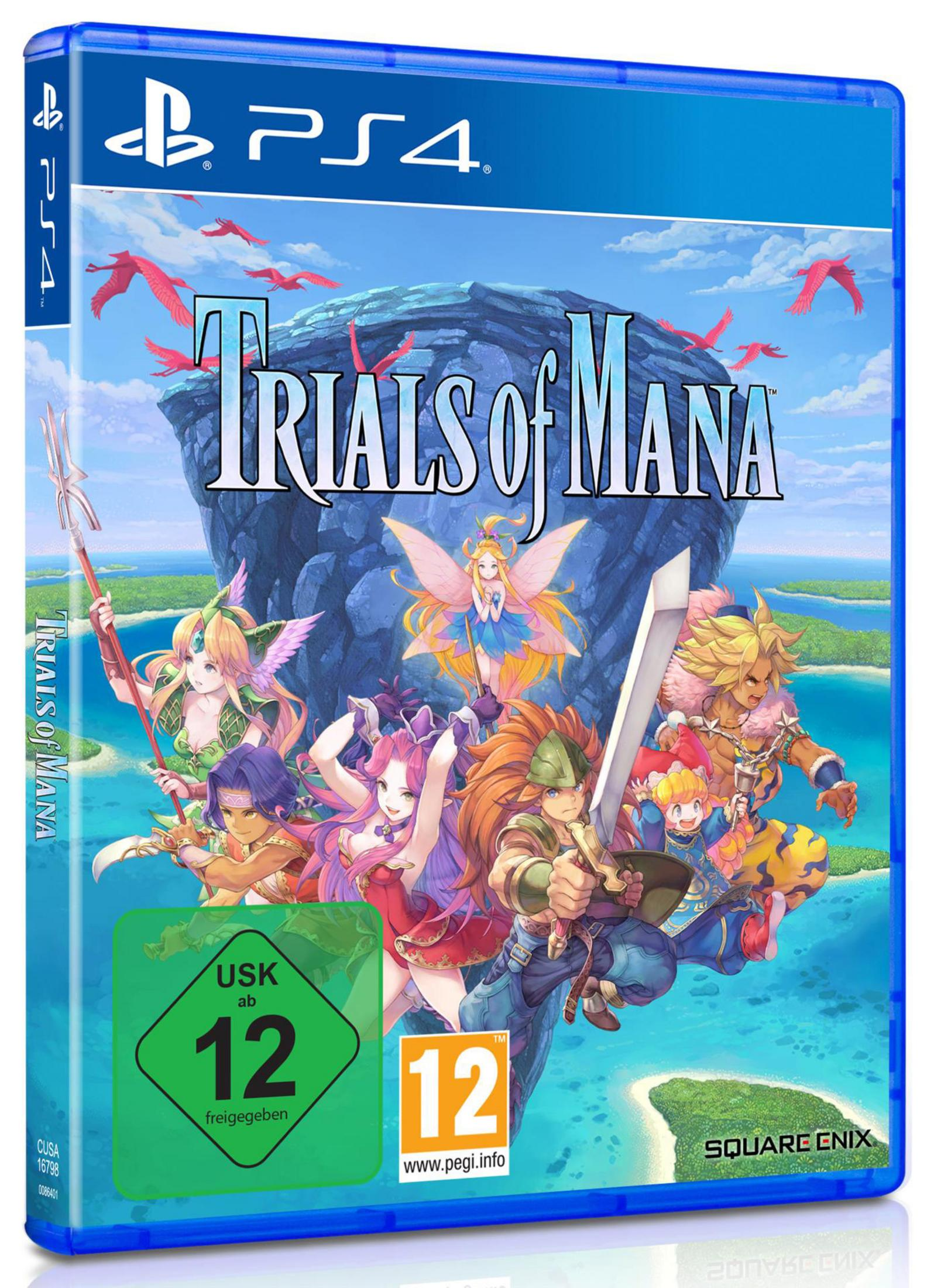 PS4-Spielbox. Bunte Illustration von Anime-Charakteren auf blauem Cover.