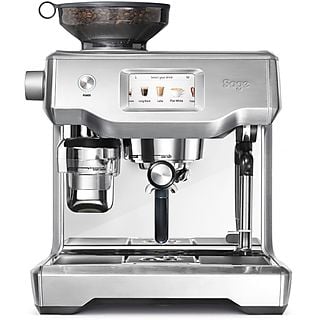 Cafetera express - SAGE SES990BSS4EEU1, 15 bar, 2400 W, 0,48 l, Inox