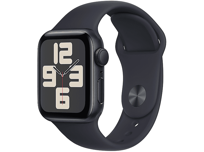 APPLE MR9X3QF/A Smartwatch Aluminium Fluorelastomer, 130-180 mm, Mitternacht