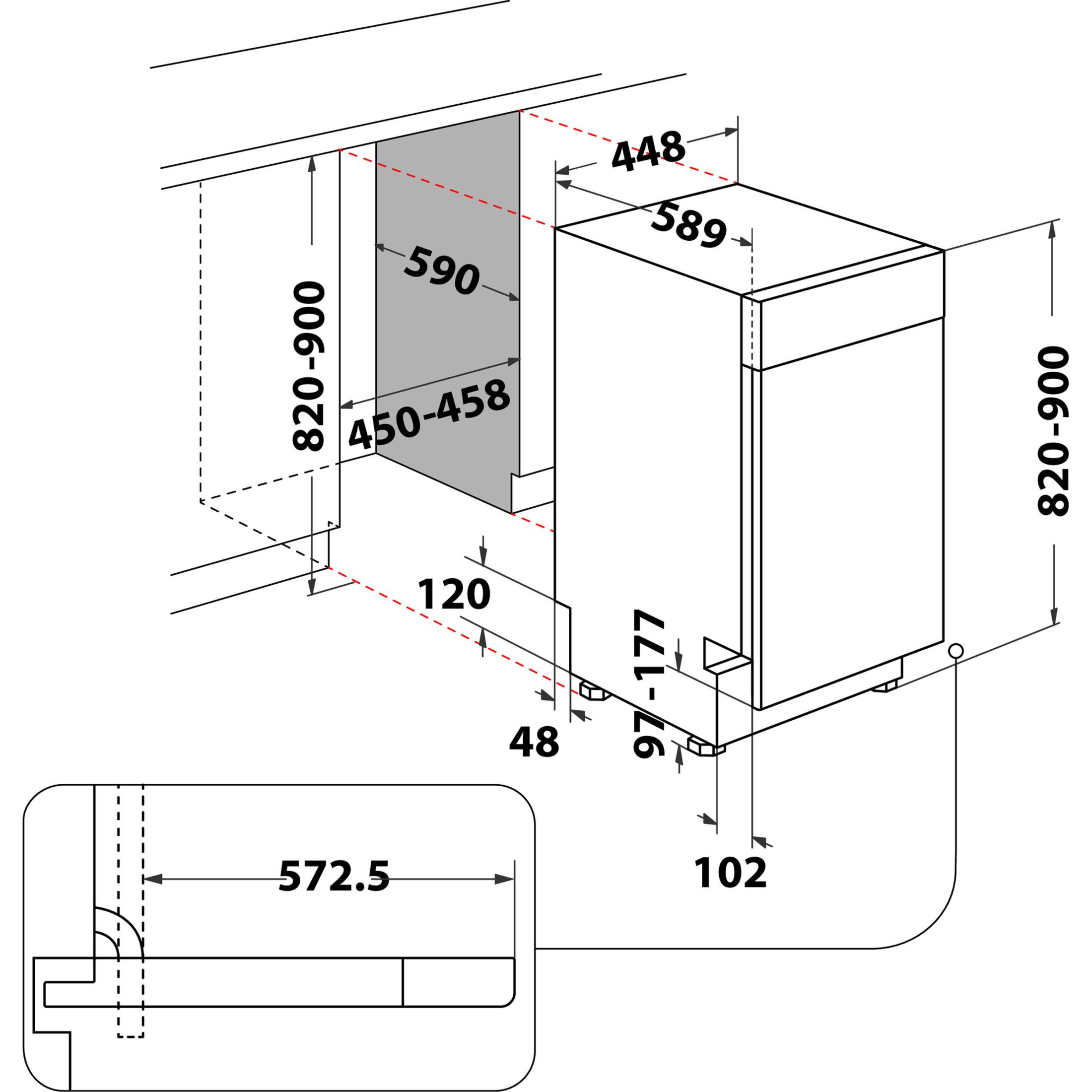 BAUKNECHT BSUO 3O23 PF X Geschirrspüler (freistehend (Besteckschublade, 448 mm breit, 43 dB (A), E)