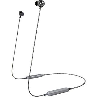 Auriculares diadema con cable - PANASONIC RP-HTX20BE, Intraurales, Bluetooth, Gris