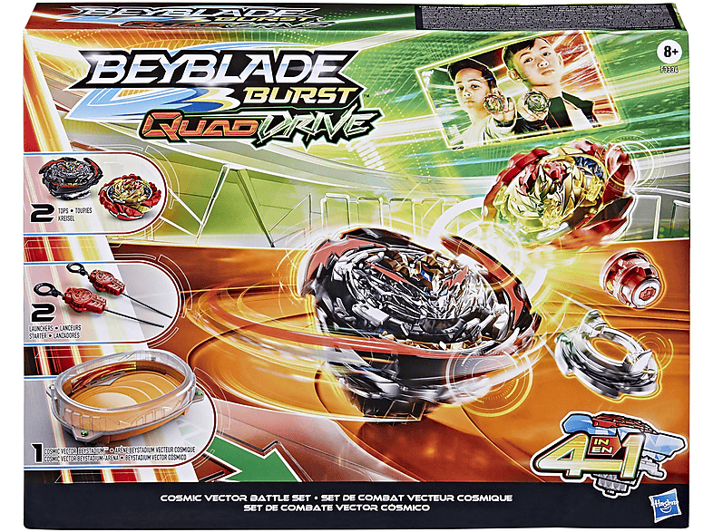 Peonza  - Beyblade Burst QuadDrive - Set de combate Vector Cósmico HASBRO